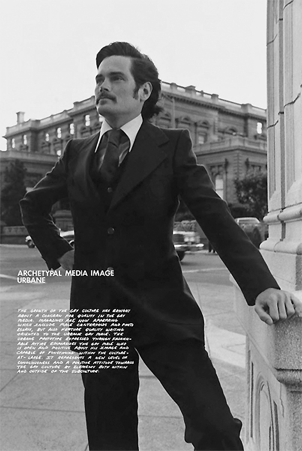 Hal Fischer (American, b. 1950) 'Archetypal Media Image Urbane' 1977/2014 From 'Gay Semiotics' 1977