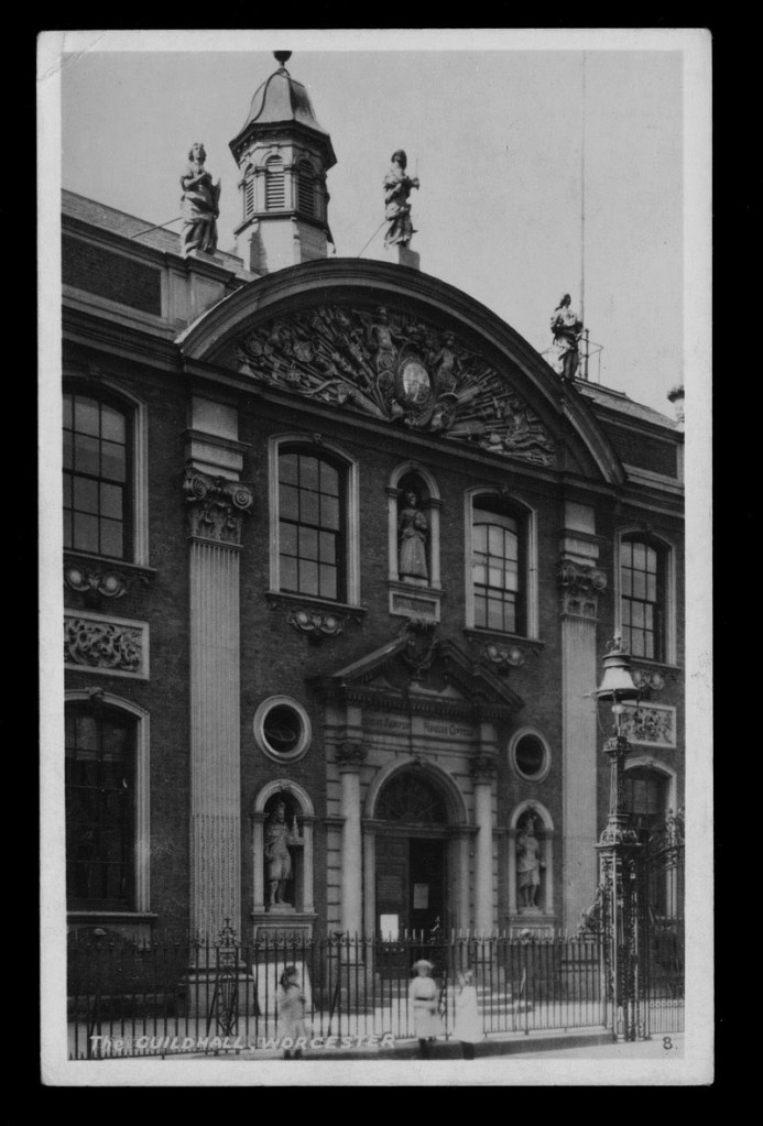 The R. A. (Postcards) Ltd., (British) 'The Guildhall, Worcester' Nd