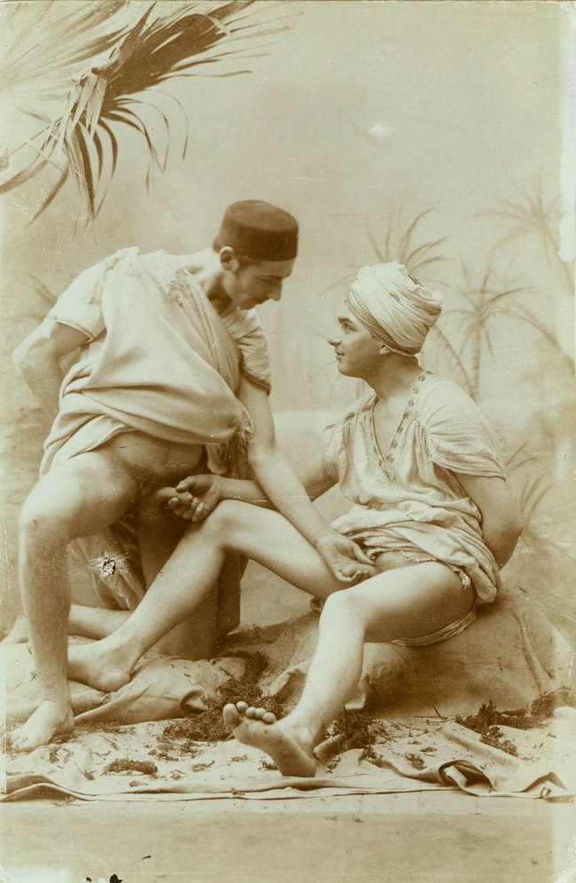Unknown photographer. 'Two men performing mutual masturbation' 1880