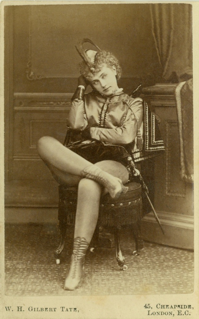 W.H. Gilbert Tate (London, England) 'Portrait of an actress' c.1870