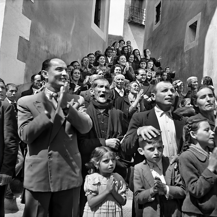 Nicolás Muller (Spanish born Hungary, 1913-2000) 'Semana Santa (Cuenca)' 1950