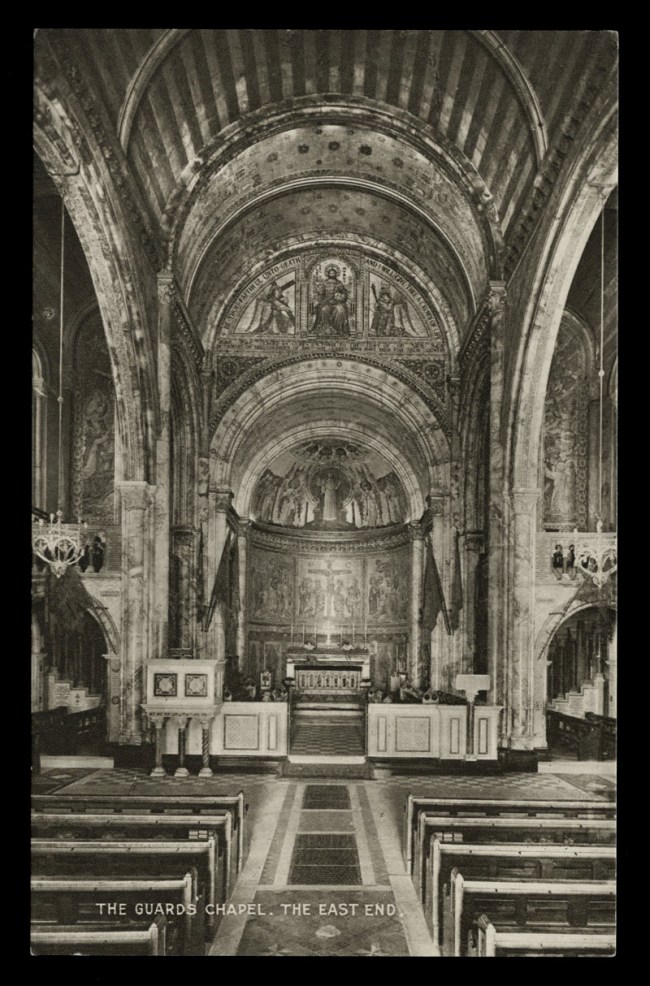 Raphael Tuck & Sons (British) 'The Guard's Chapel, The East End' Nd