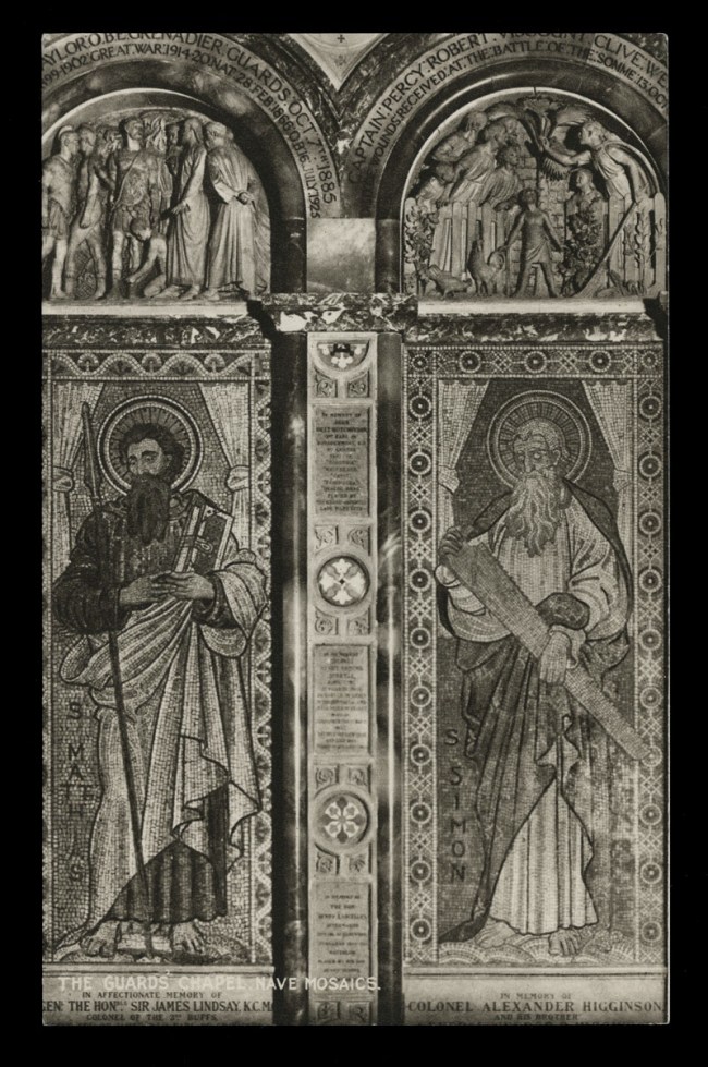 Raphael Tuck & Sons (British) 'The Guard's Chapel, Nave Mosaics' Nd