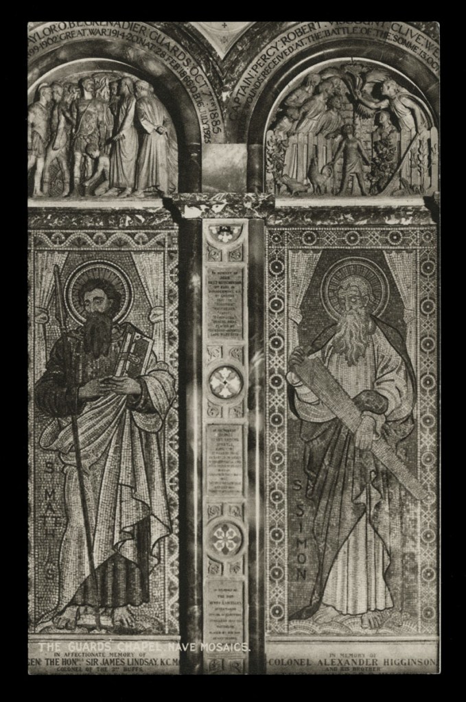 Raphael Tuck & Sons (British) 'The Guard's Chapel, Nave Mosaics' Nd