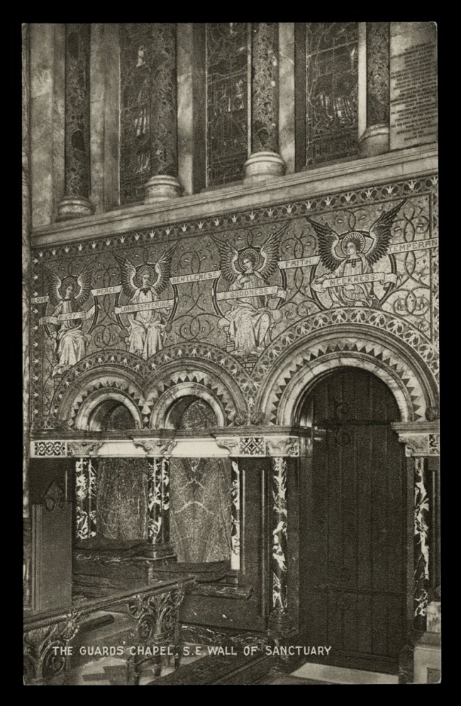Raphael Tuck & Sons (British) 'The Guard's Chapel, S. E. Wall of Sanctuary' Nd