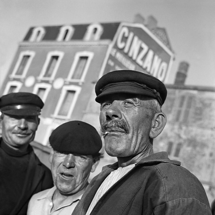 Nicolás Muller (Spanish born Hungary, 1913-2000) 'Three men' Marseilles, France, 1938
