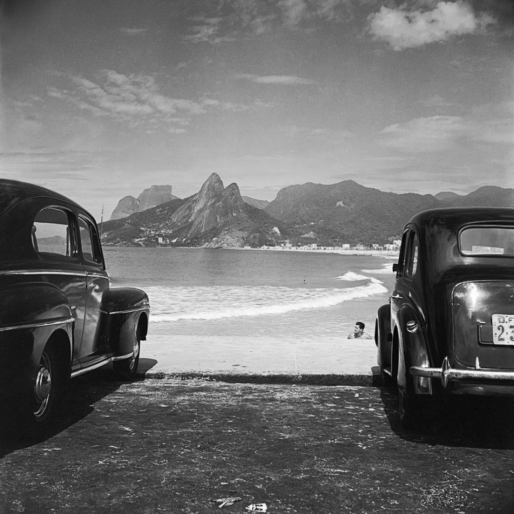 José Medeiros (Brazilian, 1921-1990) 'Pedra da Gávea, Morro Dois Irmãos and the Beaches Ipanema and Leblon, Rio de Janeiro' 1952