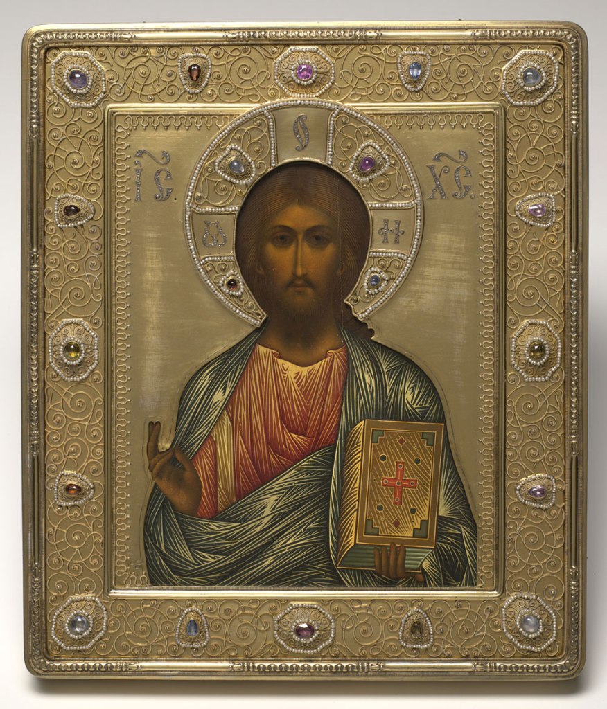 Peter Karl Fabergé (Russian, 1846-1920) 'Christ Pantocrator,' 1914-1917