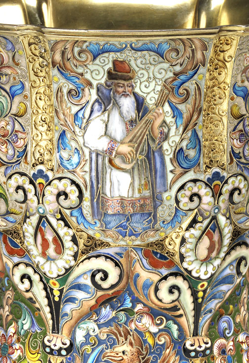 Fedor Rückert (Russian, 1840-1917) 'Loving Cup' 1899-1908 (detail)