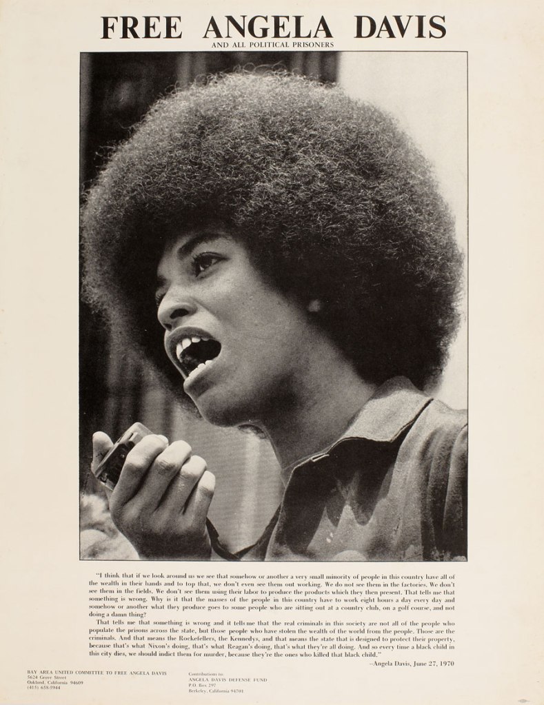Unidentified artist. 'Free Angela Davis' c. 1970-1972