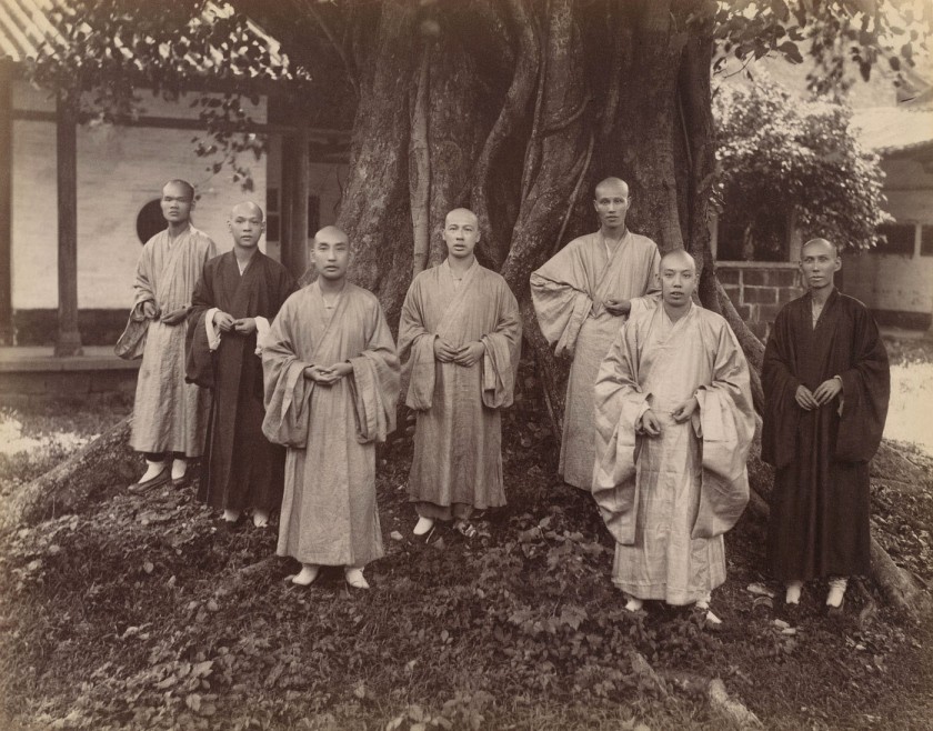 Mee Cheung & Co. 'Buddhist Monks in Chefoo' c. 1880-1890