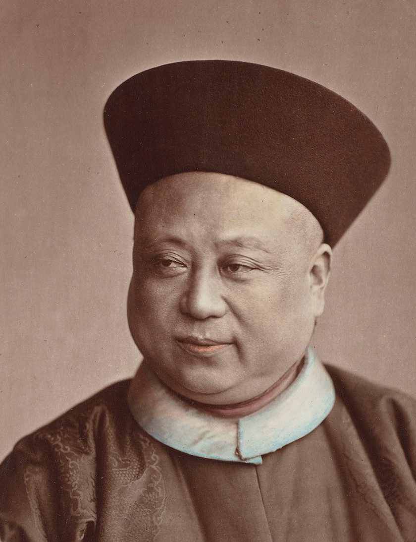 Attributed to Baron Raimund von Stillfried und Ratenitz. 'Portrait of Chinese Admiral Ting' (detail) c. 1861 - c. 1880