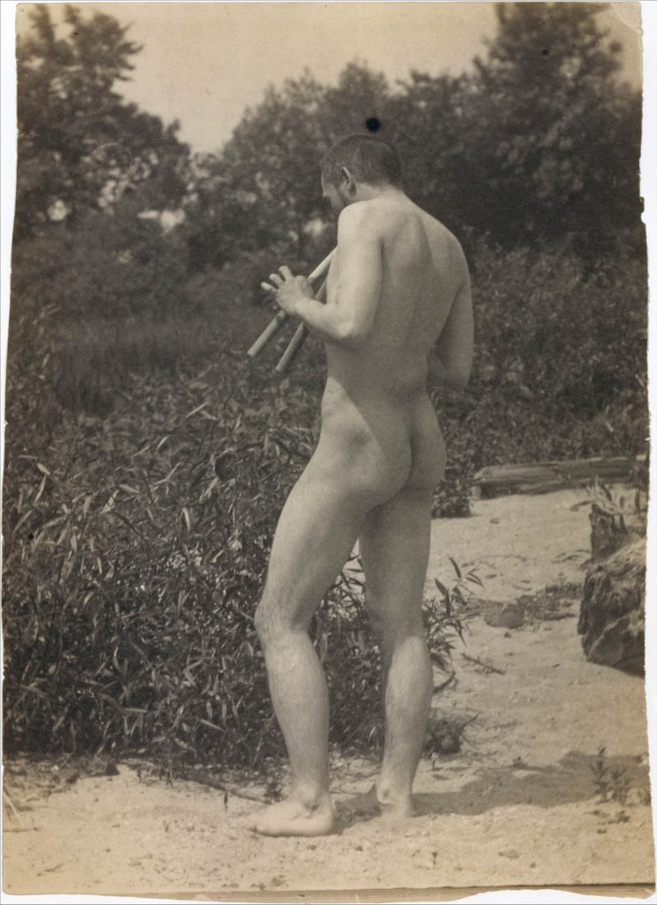 Thomas Eakins (American, 1844-1916) 'Nude, Playing Pipes' c. 1883