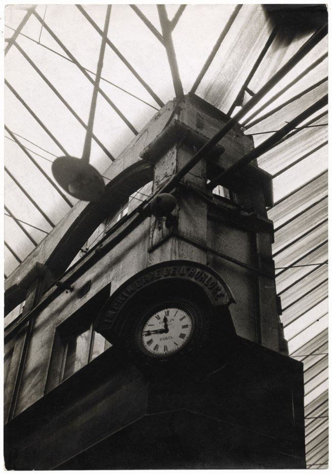 Germaine Krull (European, 1897-1985) 'Ancient architecture: printing house Clock' 1928