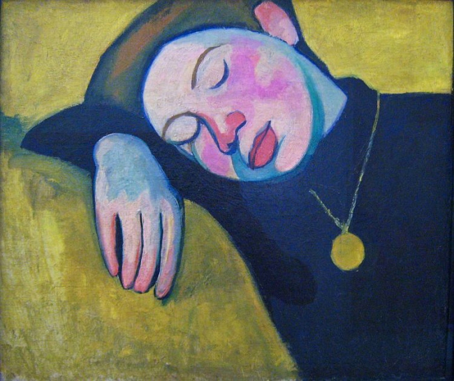 Sonia Delaunay (French, 1885-1979) 'Sleeping girl' 1907
