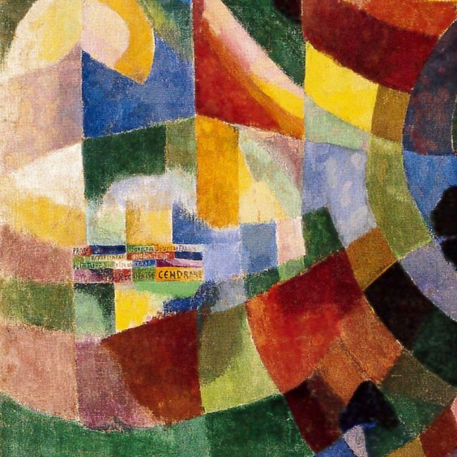 Sonia Delaunay (French, 1885-1979) 'Prismes electrique' 1914 (detail)