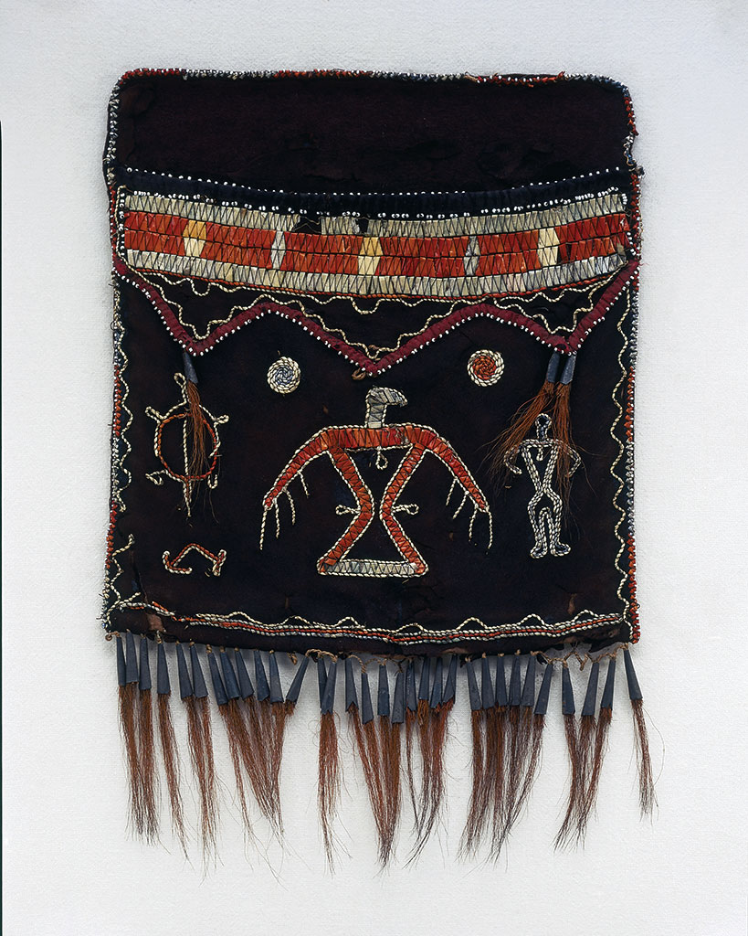Anishinaabe, Ojibwa, Ontario. 'Shoulder bag (without strap)' c. 1820