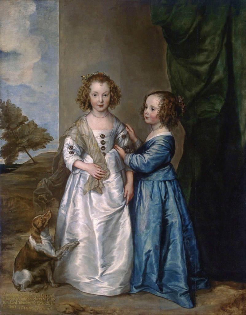 Anthony van Dyck (Flemish 1599-1641) 'Portrait of Philadelphia and Elizabeth Wharton' 1640