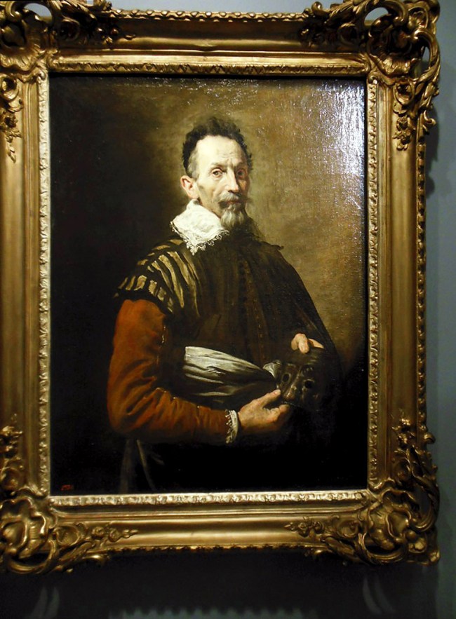 Domenico Fetti (Italian, 1589-1623) 'Portrait of an actor' 1620s (installation view)