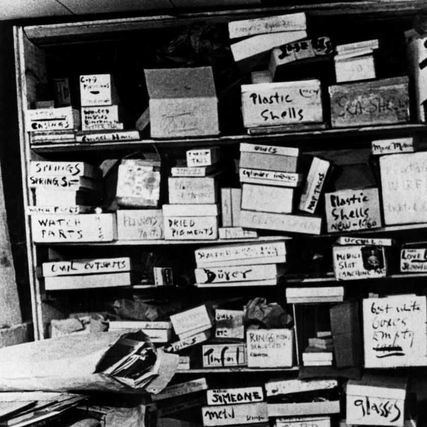 Cornell's basement studio, 3708 Utopia Parkway, Flushing, New York, 1964