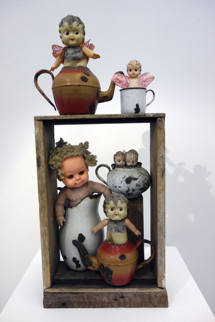 Rosalie Gascoigne (b. New Zealand 1917; arr. Australia 1943; d. Canberra 1999) 'The tea party' 1980 (installation view)