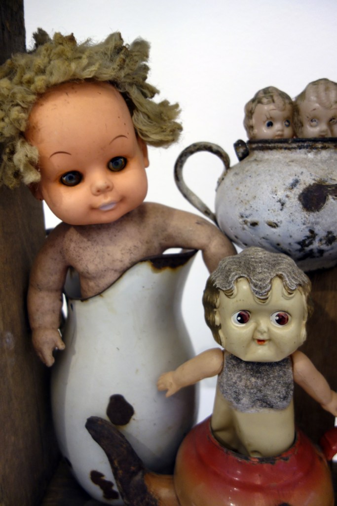 Rosalie Gascoigne (b. New Zealand 1917; arr. Australia 1943; d. Canberra 1999) 'The tea party' 1980 (installation view detail)