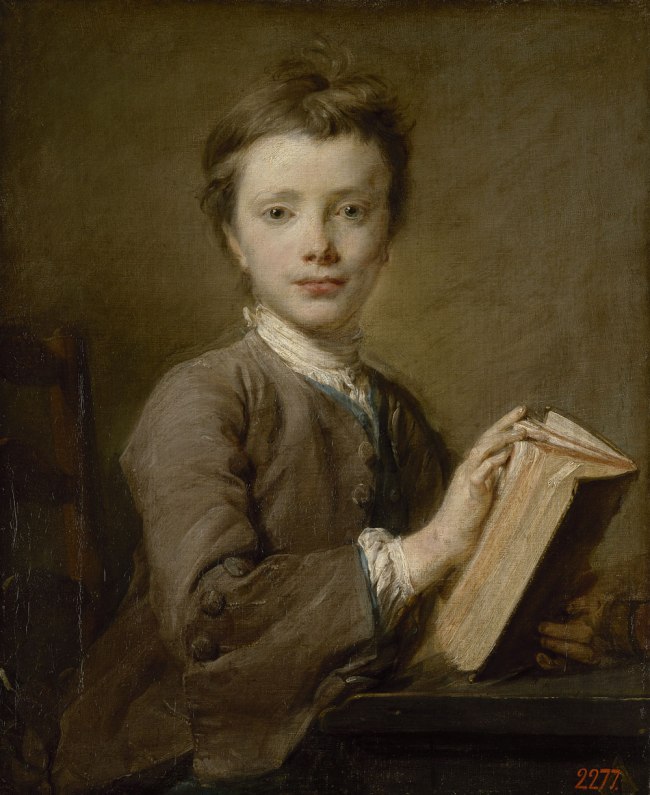 Jean-Baptiste Perronneau (French, 1715–83) 'Portrait of a boy with a book' 1740s