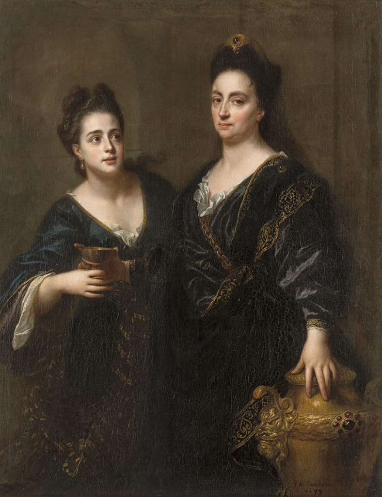 Jean-Baptiste Santerre (French, 1651-1717) 'Two actresses' 1699