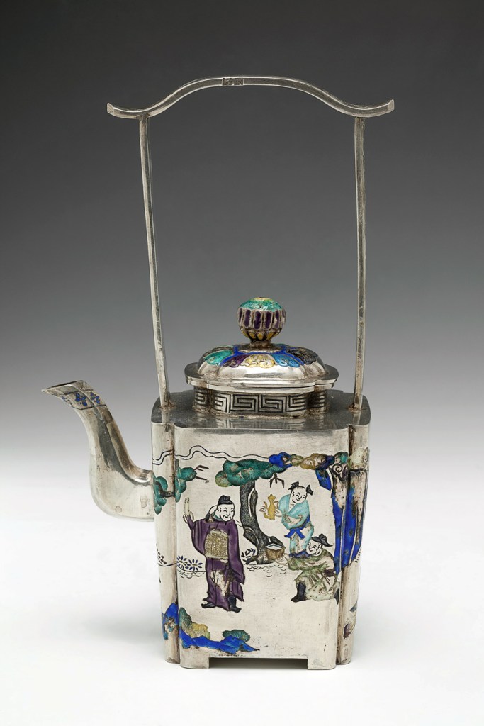 Chinese. 'Teapot with lid' 17th century from the exhibition 'Masterpieces from the Hermitage: The Legacy of Catherine the Great' at NGV International, Melbourne, July - Nov, 2015