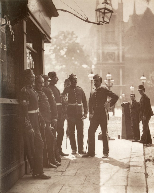 John Thomson (Scottish, 1837-1921) (publisher) 'Recruiting Sergeants At Westminster' 1877