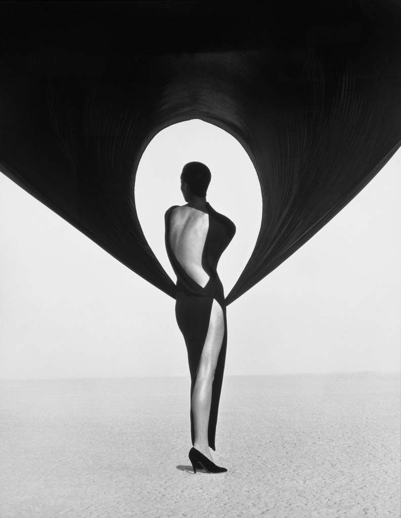 Herb Ritts (American, 1952-2002) 'Versace Dress, Back View, El Mirage' 1990 Herb Ritts (American, 1952-2002) 'Versace Dress, Back View, El Mirage' 1990