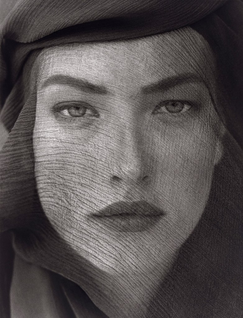 Herb Ritts (American, 1952-2002) 'Tatjana Veiled Head, Tight View, Joshua Tree' 1988 Herb Ritts (American, 1952-2002) 'Tatjana Veiled Head, Tight View, Joshua Tree' 1988