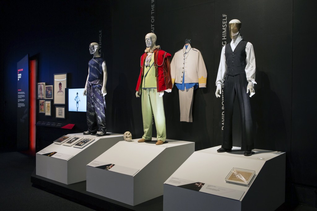 Installation photographs of the exhibition David Bowie is at the Australian Centre for the Moving Image, Melbourne