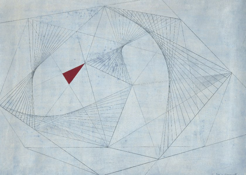 Barbara Hepworth (British, 1903-1975) 'Red in Tension' 1941