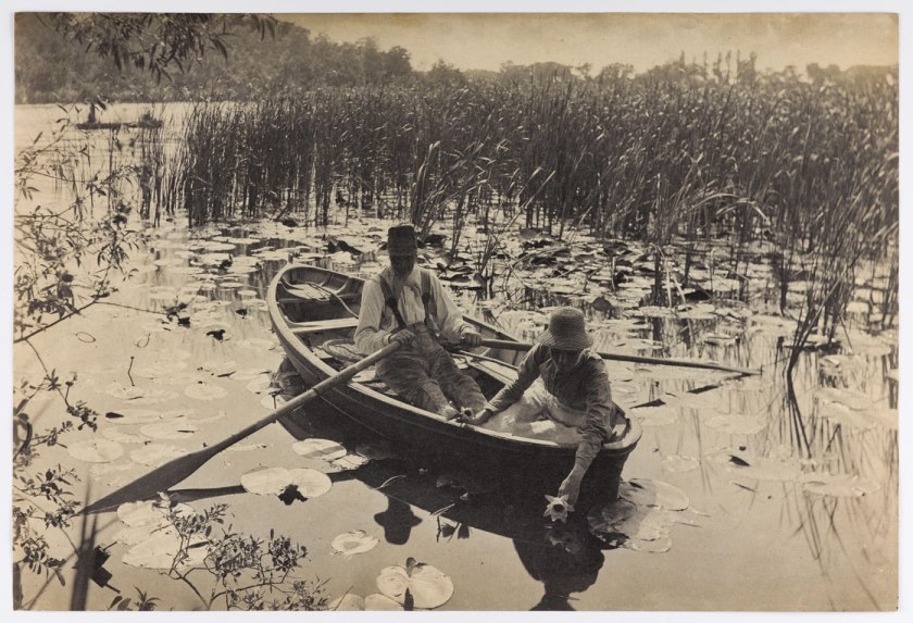 Peter Henry Emerson (British, 1856-1936) 'Gathering Water Lilies' 1886