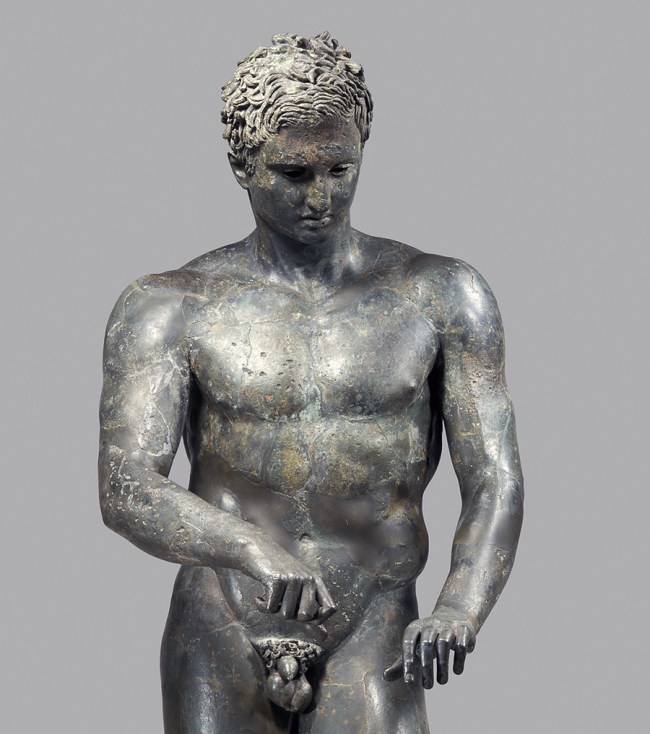 Athlete, "The Ephesian Apoxyomenos" A.D. 1-90 (detail)