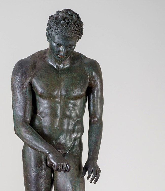 Athlete "The Croatian Apoxyomenos" 100-1 B.C. (detail)