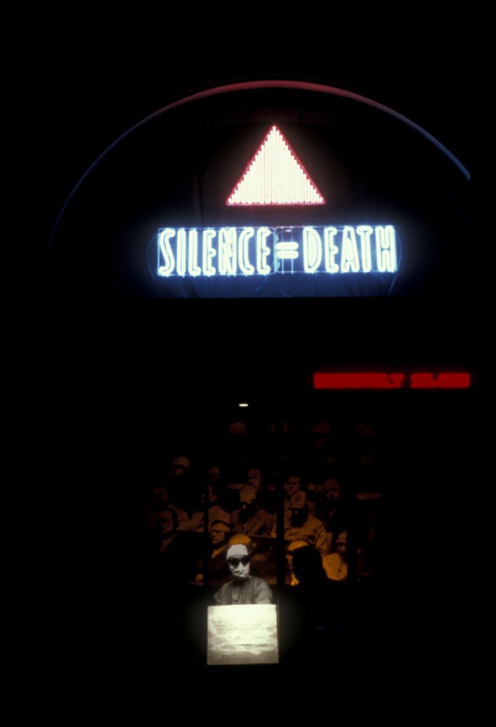ACT UP NY/Gran Fury (active New York, New York, 1987–1995), Let the Record Show… 1987/recreated 2015 from the exhibition 'Art AIDS America' at Tacoma Art Museum, Tacoma, Oct 2015 - Jan 2016