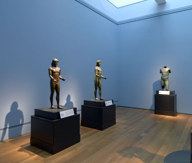 Installation view of the exhibition 'Power and Pathos' at the J. Paul Getty Museum, Los Angeles