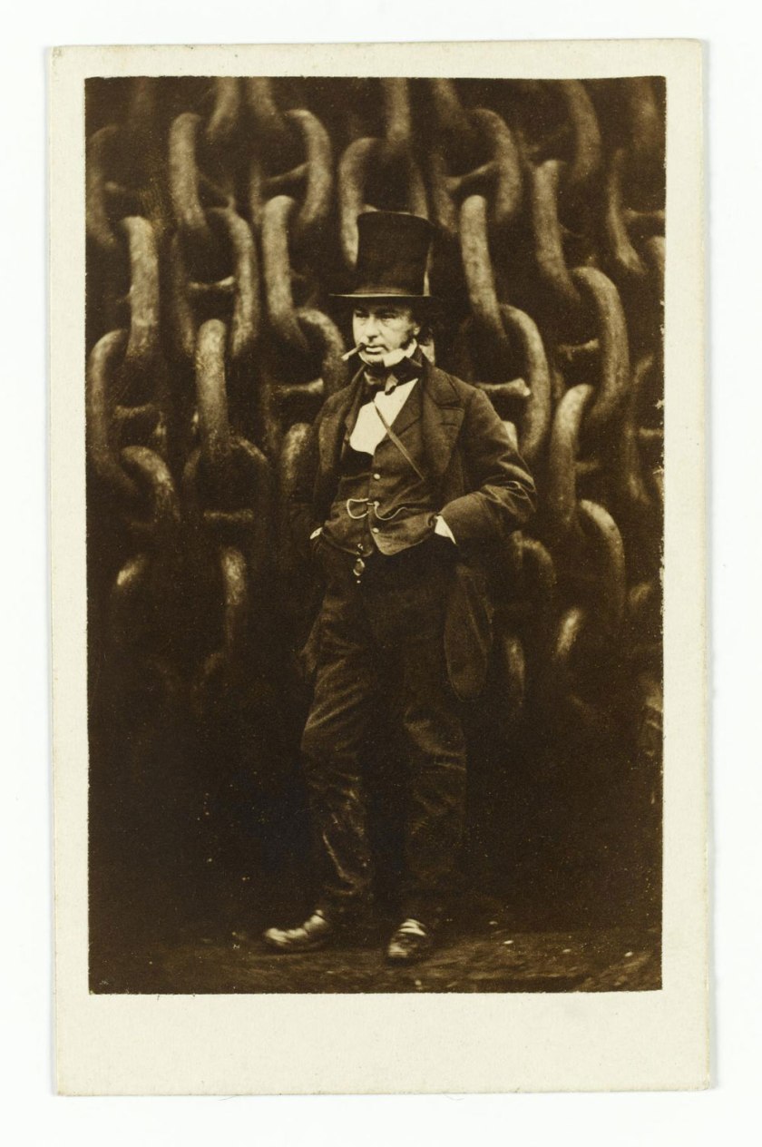 Robert Howlett, London. 'Isambard Kingdom Brunel Standing Before the Launching Chains of the Great Eastern' November 1857