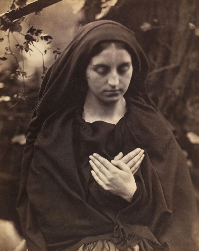 Julia Margaret Cameron (British born India, 1815-1879) 'Lady Adelaide Talbot' May 1865 'Il Penseroso; Come pensive nun devout and pure, Sober, stedfast and demure; Portrait or rather Study of Lady Adelaide Talbot' May 1865