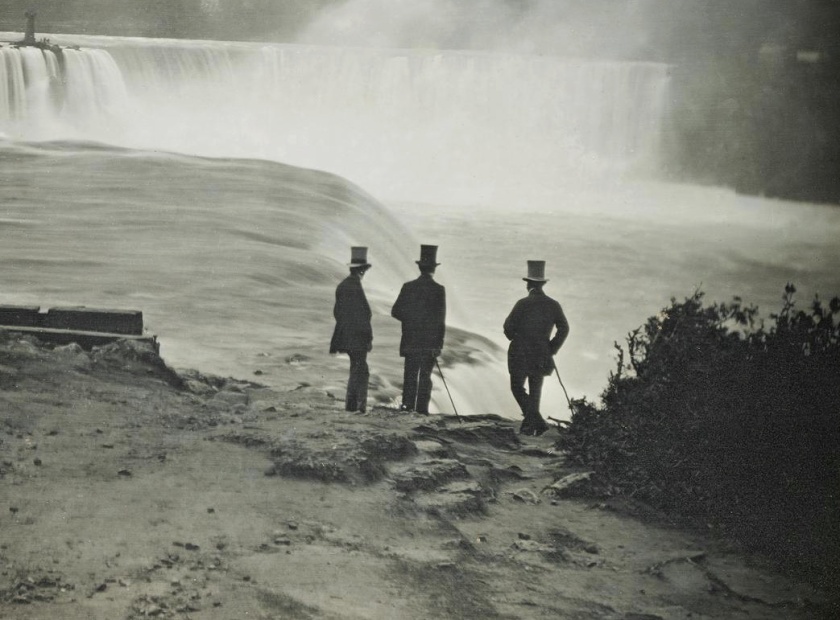 Platt D Babbitt (American, 1822-1879) 'Niagara Falls from the American side' c. 1855 (detail)