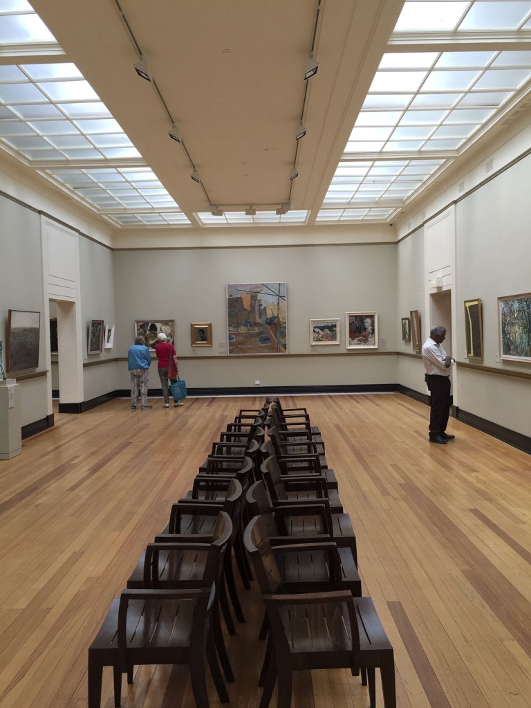 View of Castlemaine Art Gallery and Historical Museum with works in situ