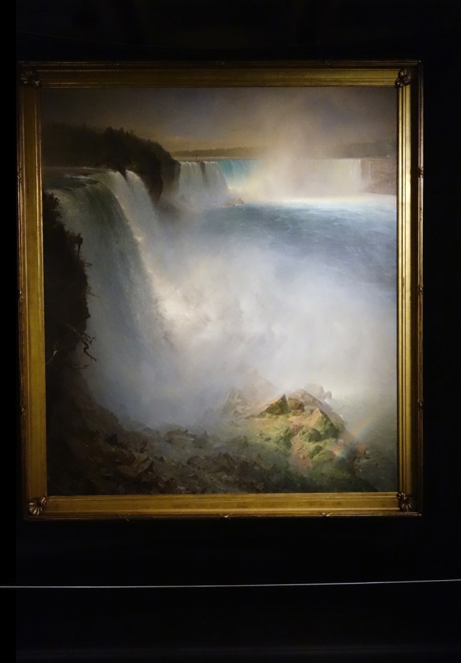 Frederic Edwin Church (USA, 1826-1900) 'Niagara Falls, from the American side' 1867 (installation view) Frederic Edwin Church (USA, 1826-1900) 'Niagara Falls, from the American side' 1867 (installation view)