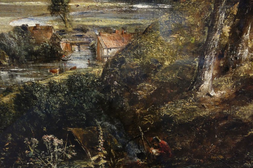 John Constable (England, 1776-1837) 'The Vale of Dedham' c. 1827-1828 (installation view detail)