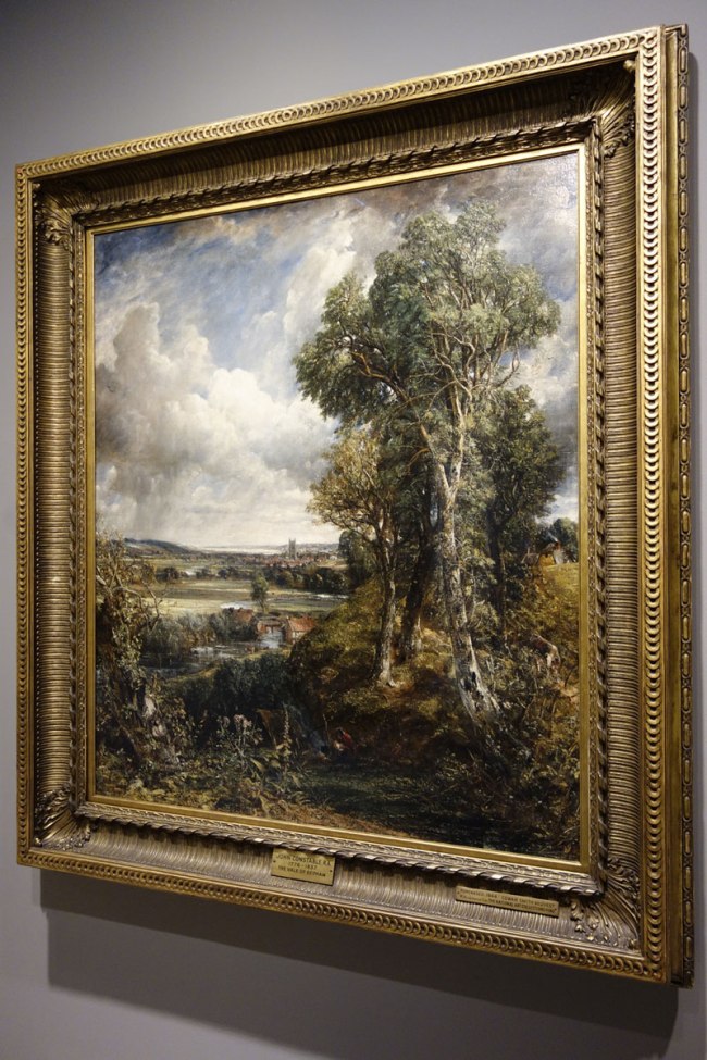 John Constable (England, 1776-1837) 'The Vale of Dedham' c. 1827-1828 (installation view) John Constable (England, 1776-1837) 'The Vale of Dedham' c. 1827-1828 (installation view)