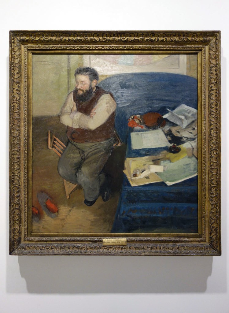 Edgar Degas (France, 1834-1917) 'Diego Martelli' 1879 (installation view)