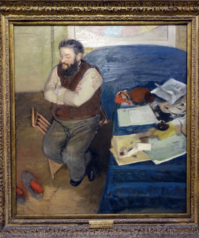 Edgar Degas (France, 1834-1917) 'Diego Martelli' 1879 (installation view) Edgar Degas (France, 1834-1917) 'Diego Martelli' 1879 (installation view)