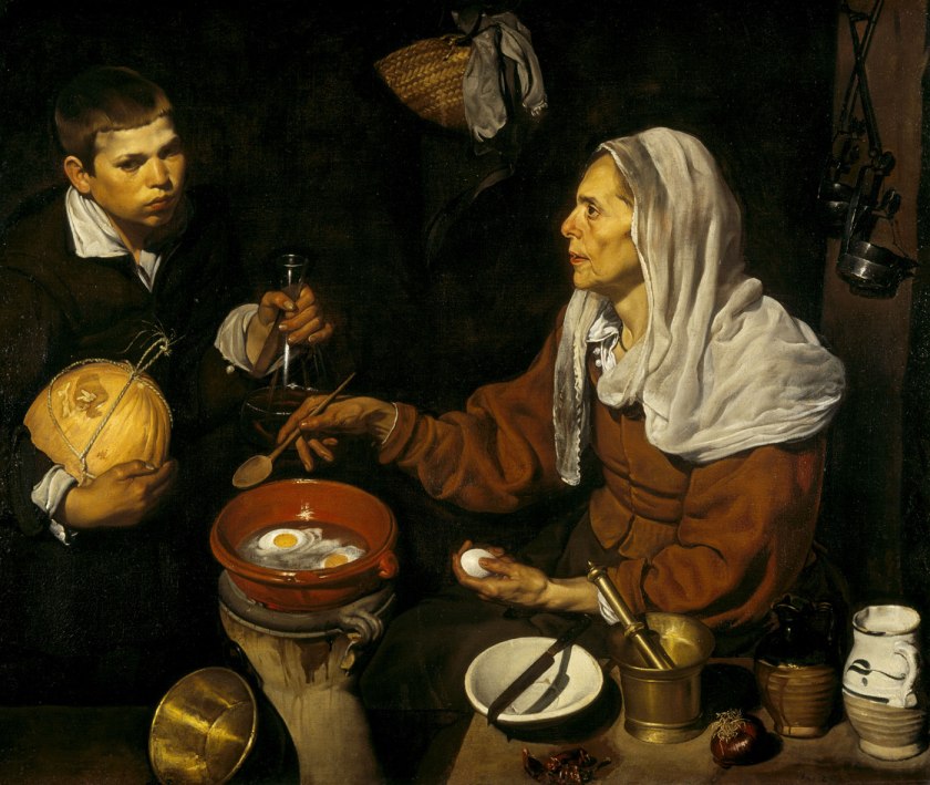 Diego Velazquez (Spain, 1599-1660) 'An old woman cooking eggs' 1618