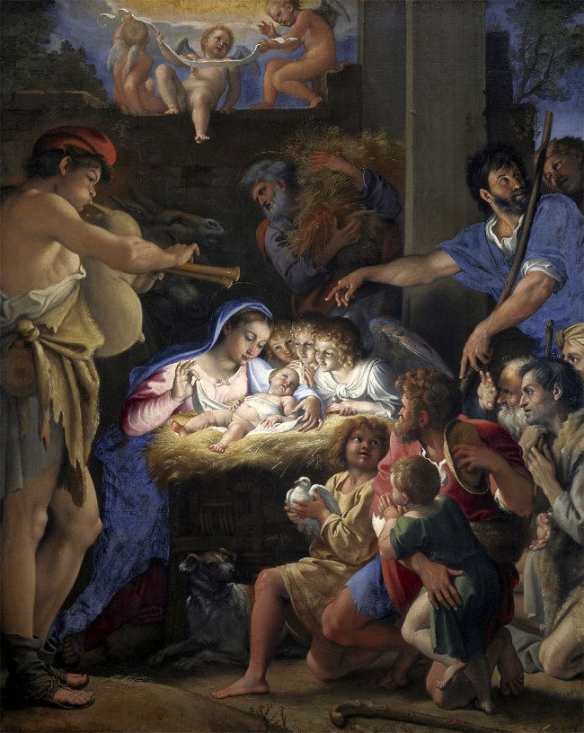 Domenichino (Domenico Zampieri) (Italy, 1581-1641) 'The adoration of the shepherds' c. 1606-1608